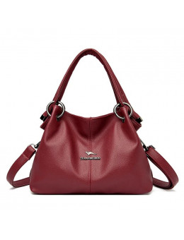 Женская кожаная сумка 7195 RED